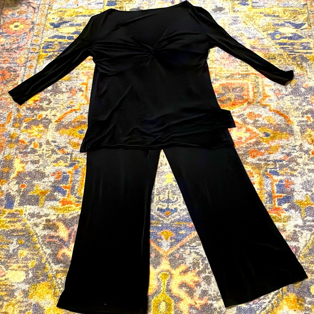 Get ready for that holiday party with a two piece black outfit from Talbots.